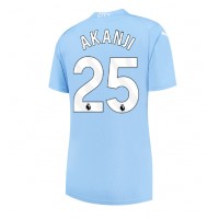 Fotbalové Dres Manchester City Manuel Akanji #25 Dámské Domácí 2023-24 Krátký Rukáv